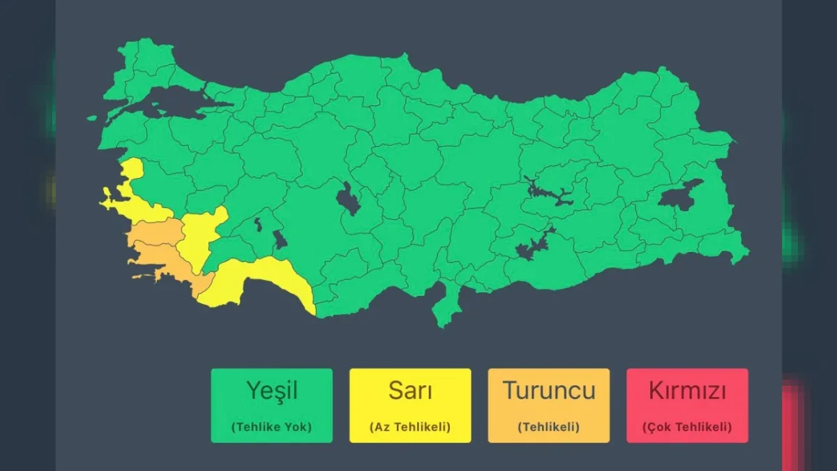 İçişleri Bakanlığı’ndan Kritik Uyarı: İzmir, Aydın ve Muğla İçin Sağanak Yağış Alarmı