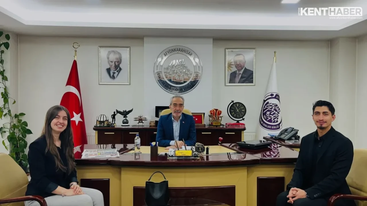 Helix İşitme Merkezi Yetkililerinden Afyonkarahisar Esnaf ve Sanatkarlar Odaları Birliği’ne Ziyaret