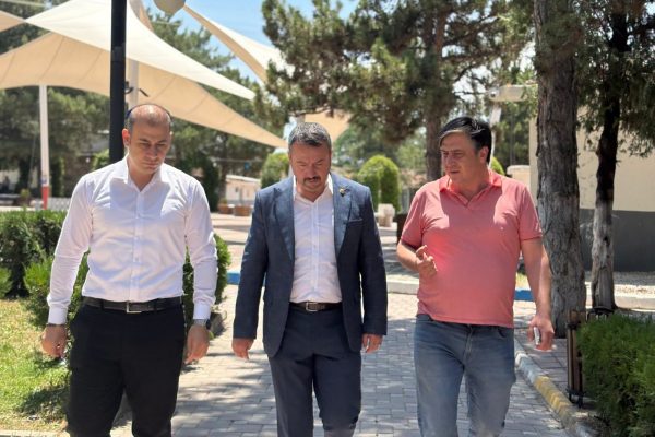 Öztaş, Hüdai Kaplıcalarında İncelemelerde Bulundu