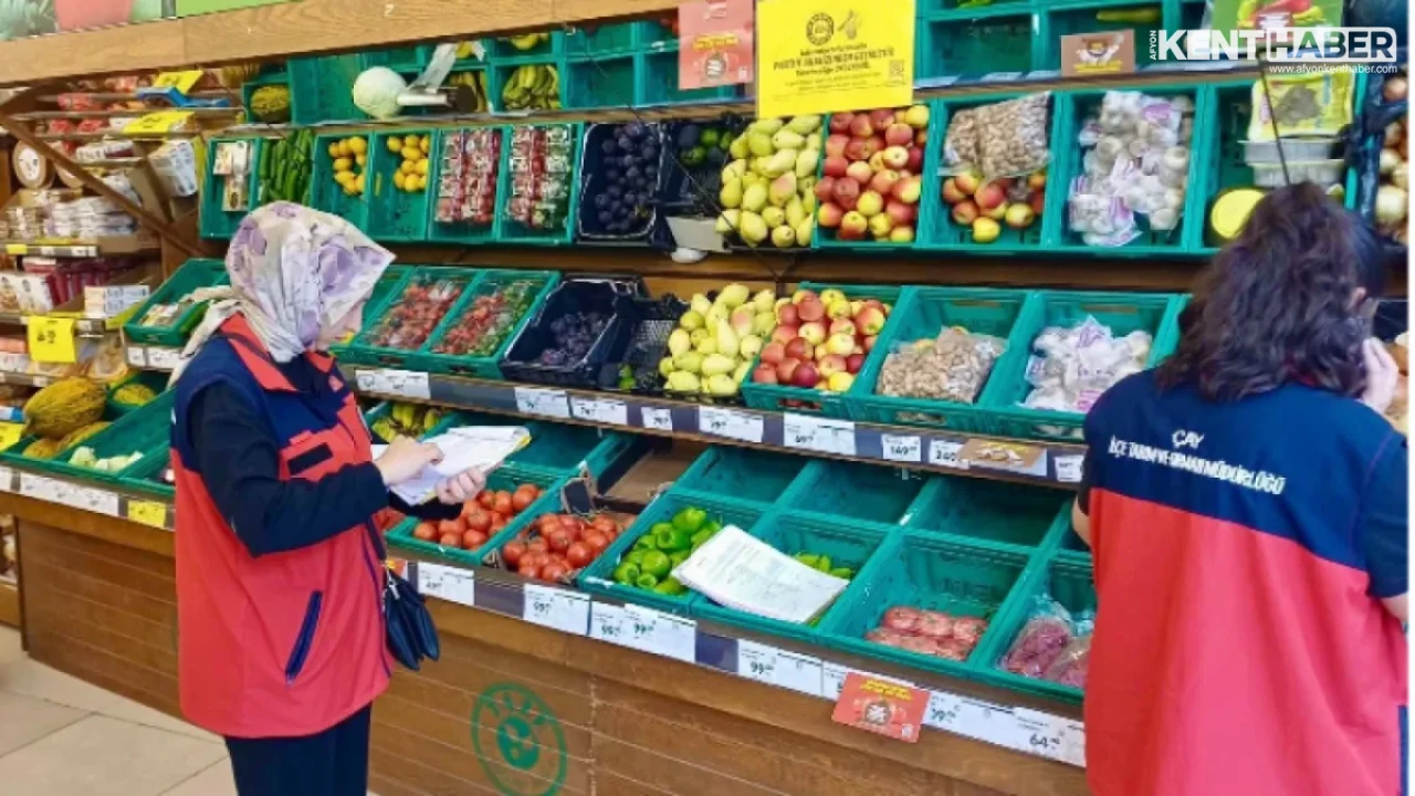 Afyonkarahisar Market Raflarında TÜFİS Denetimi: Fiyatlar Adım Adım İzleniyor