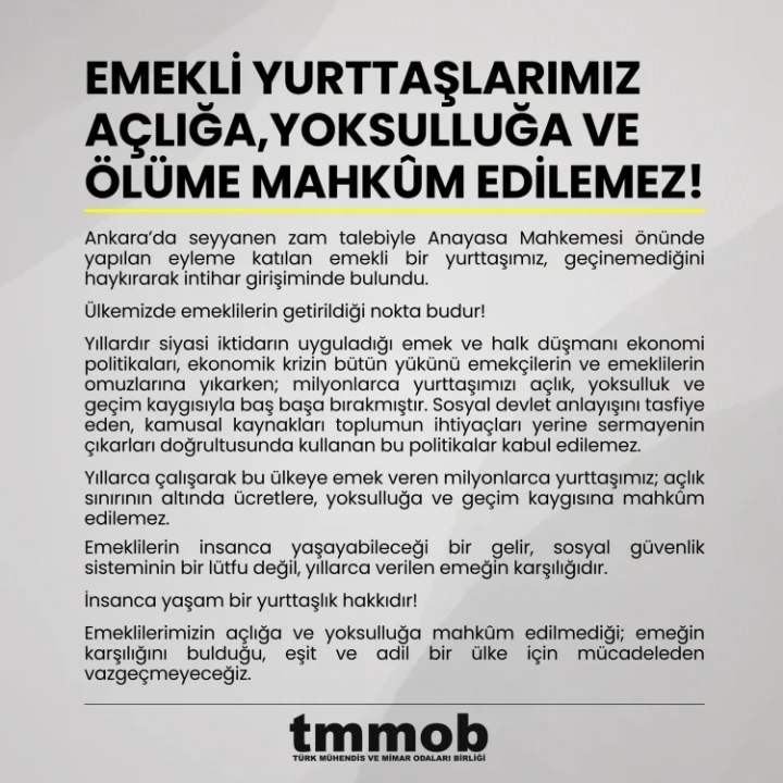 Anayasa Mahkemesi Önünde Yürek Yakan Olay: Seyyanen Zam İsteyen Emekli Polis Hayatını Kaybetti - Detay Görsel 2