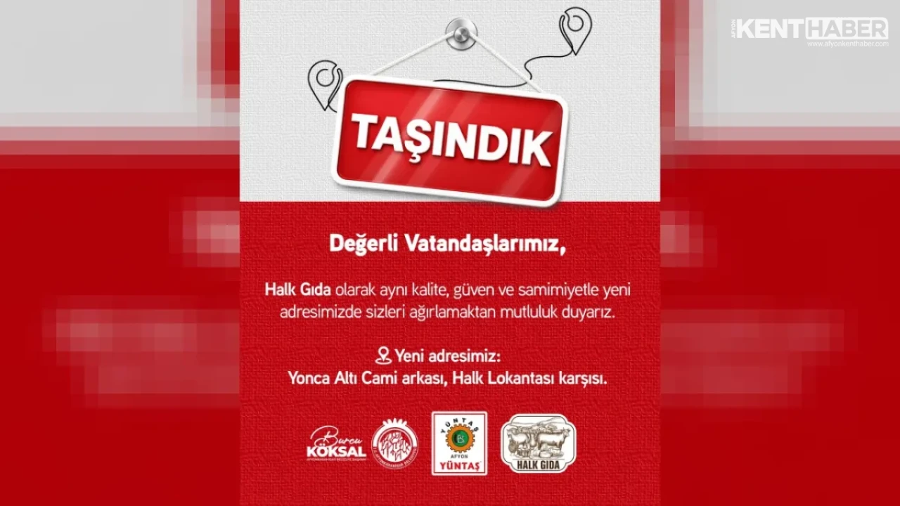 Afyonkarahisar Halk Gıda Yeni Adresinde Hizmet Vermeye Başladı