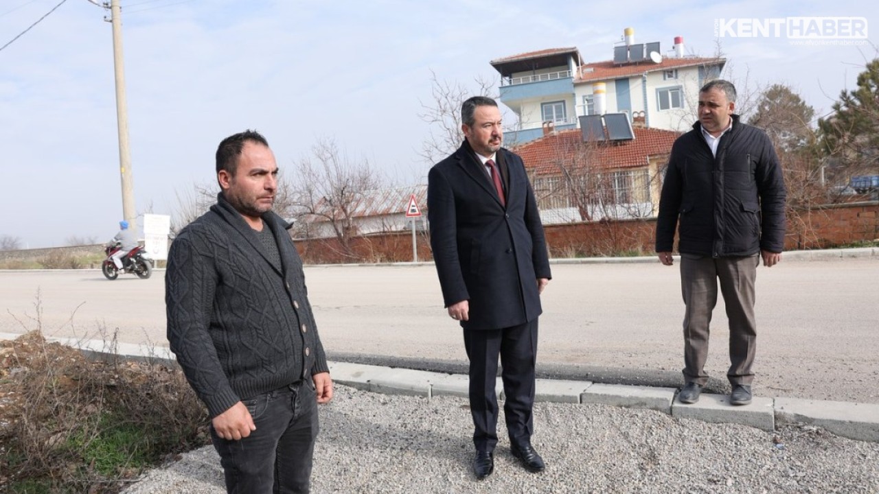 Sandıklı Belediye Başkanı Adnan Öztaş Sazak ve Fatih Mahallelerindeki Yatırımları İnceledi