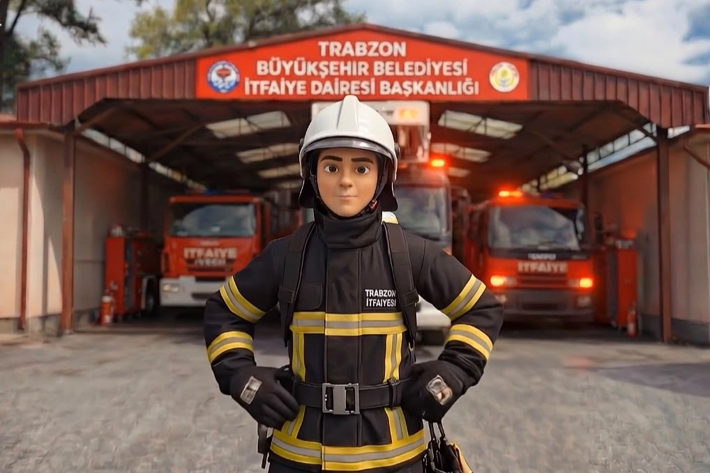 Trabzon İtfaiyesi’nden Yangın Anında Hayat Kurtaran Eğitici Animasyon Projesi