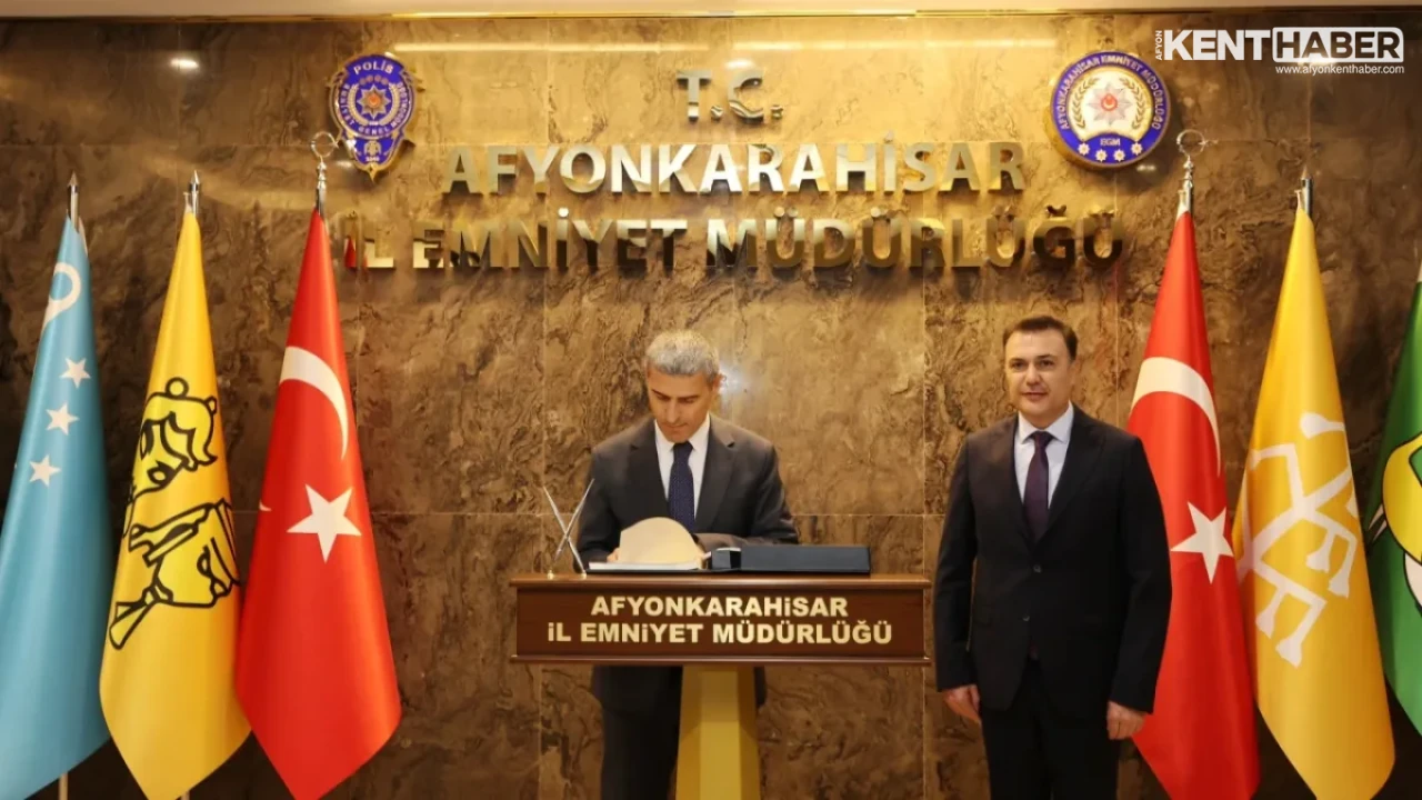 Afyonkarahisar Valisi Dr. Naci Aktaş’tan İl Emniyet Müdürlüğüne Ziyaret