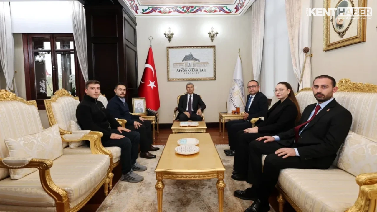 Afyonkarahisar Valisi Dr. Naci Aktaş’a Siyasi ve Sivil Toplum Kuruluşlarından Makam Ziyareti