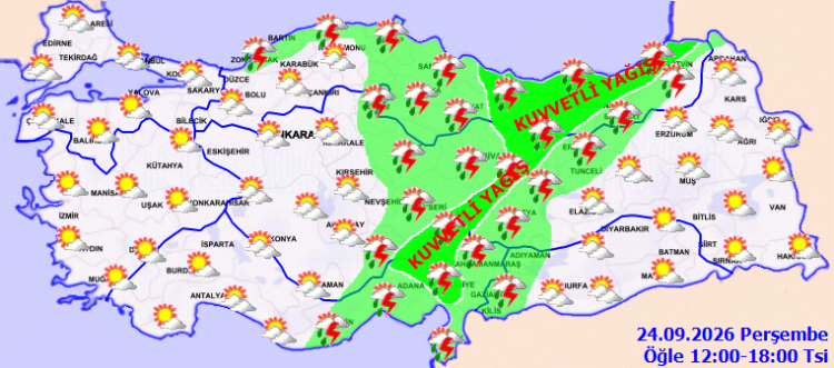 Meteoroloji'den Kritik Uyarı: Yurt Genelinde Sağanak Yağış ve Fırtına Alarmı - Detay Görsel 2