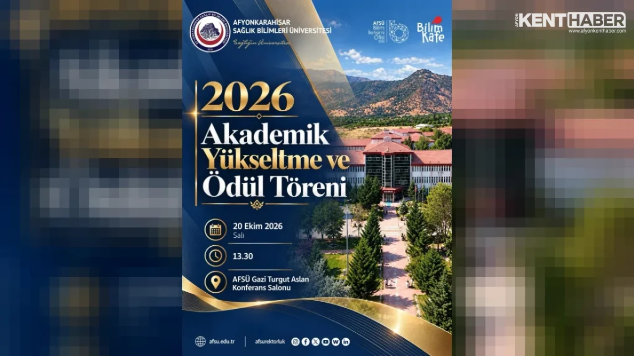 AFSU’de 2026 Akademik Yükseltme ve Ödül Töreni Coşkusu Yaşanacak