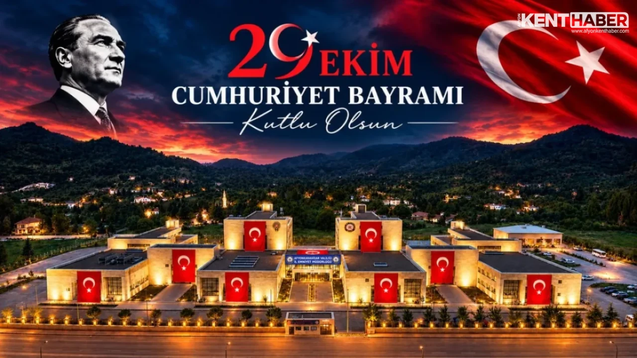 Afyonkarahisar İl Emniyet Müdürlüğü’nden 29 Ekim Cumhuriyet Bayramı Mesajı