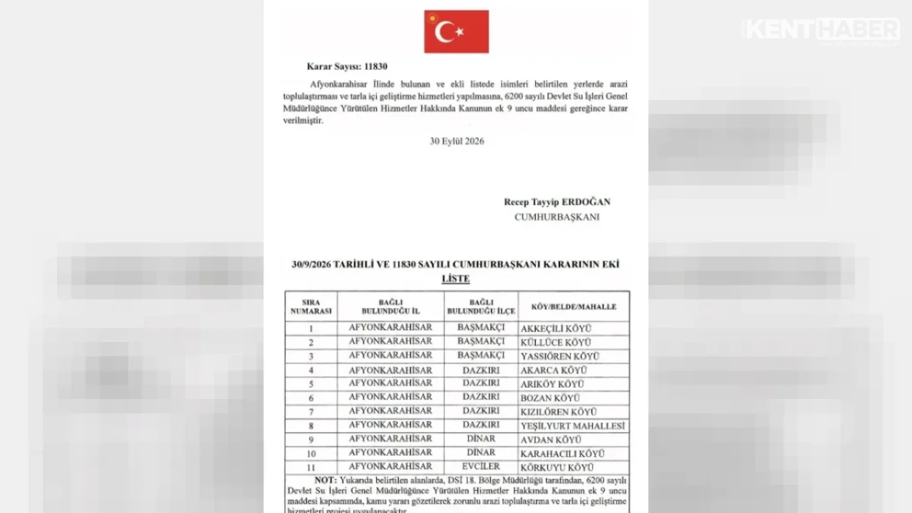 4 İlçe İçin Önemli Karar