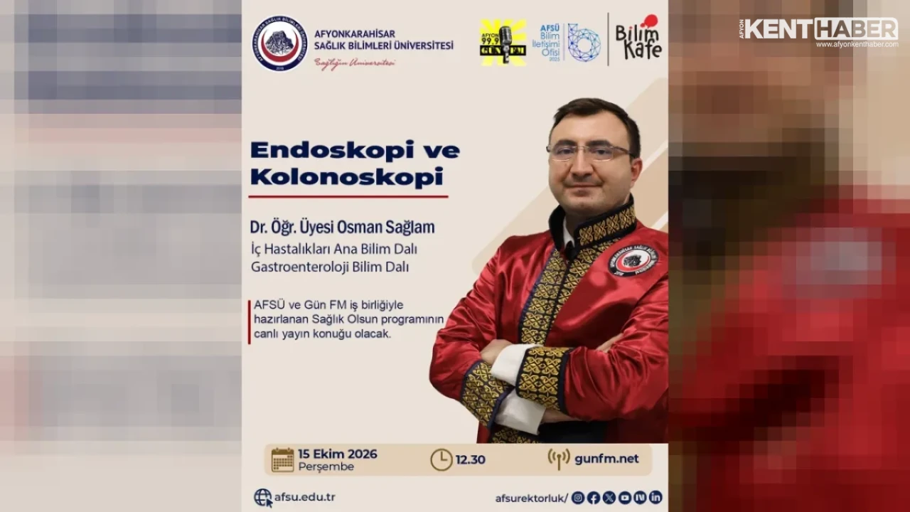 AFSÜ’lü Dr. Öğr. Üyesi Osman Sağlam Sağlık Olsun Programının Canlı Yayın Konuğu Oluyor