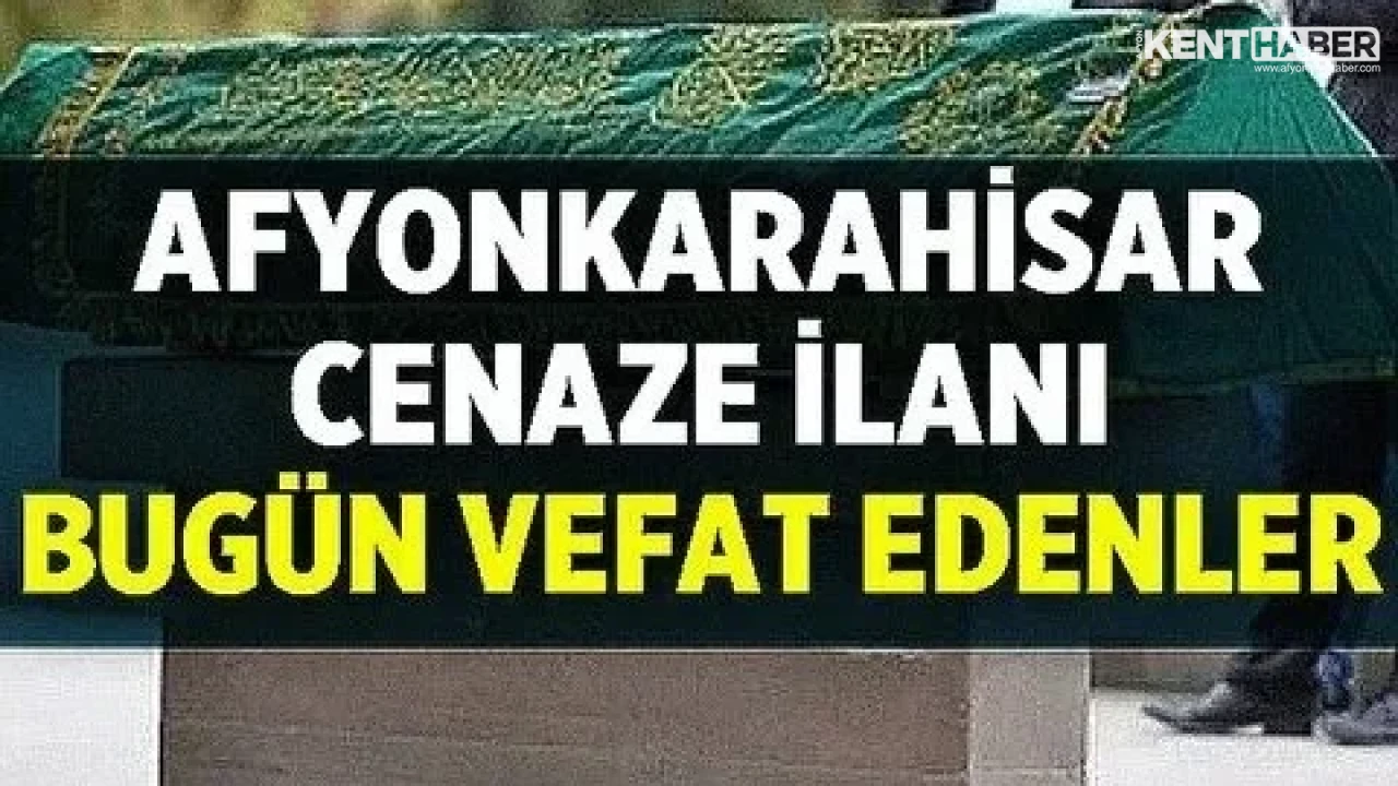 Afyon Cenaze İlanı