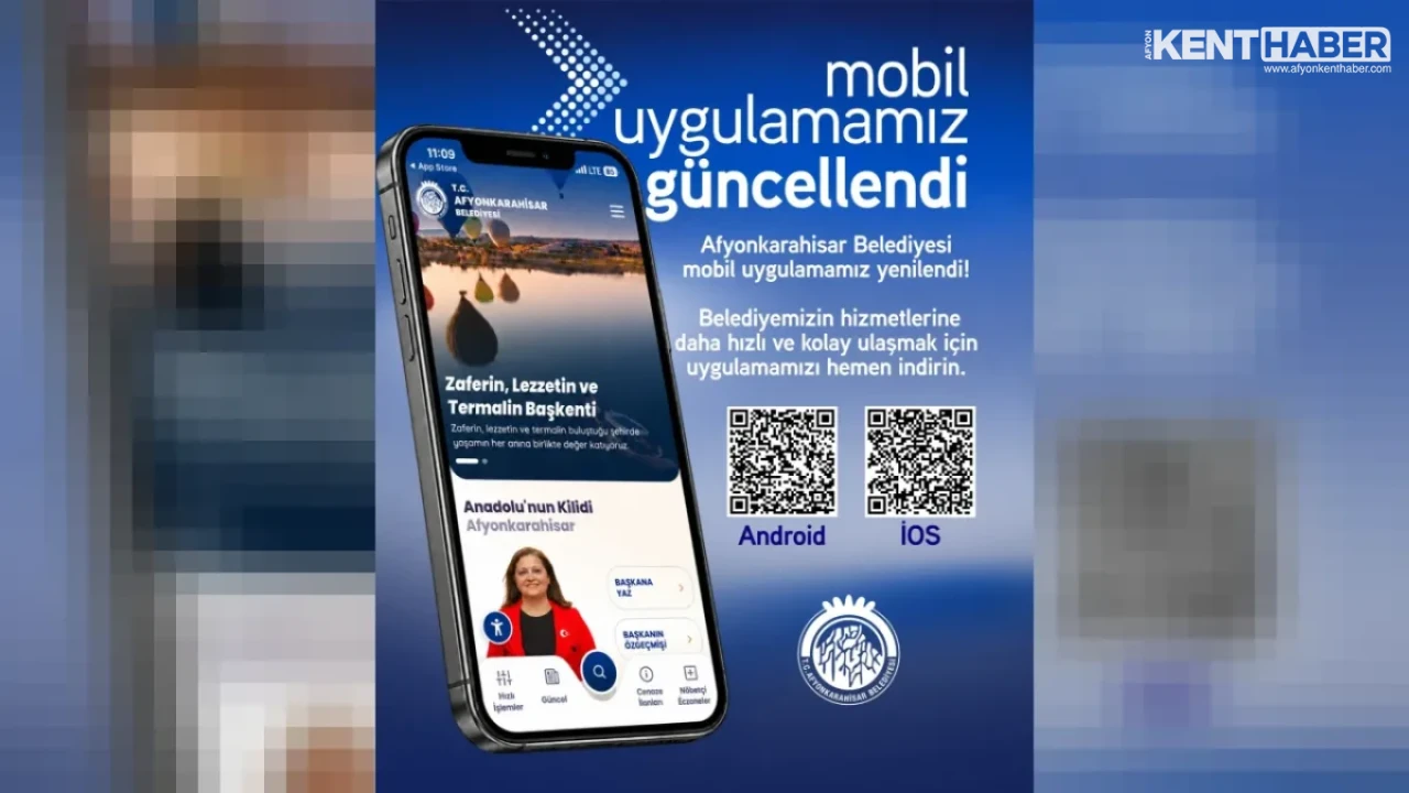 Afyonkarahisar Belediyesi’nden Dijital Atılım: Mobil Uygulama Yenilendi