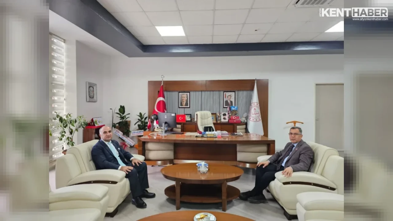 Afyonkarahisar Denetimli Serbestlik Müdürü Mahmut Kıran’dan Milli Eğitim’e Ziyaret