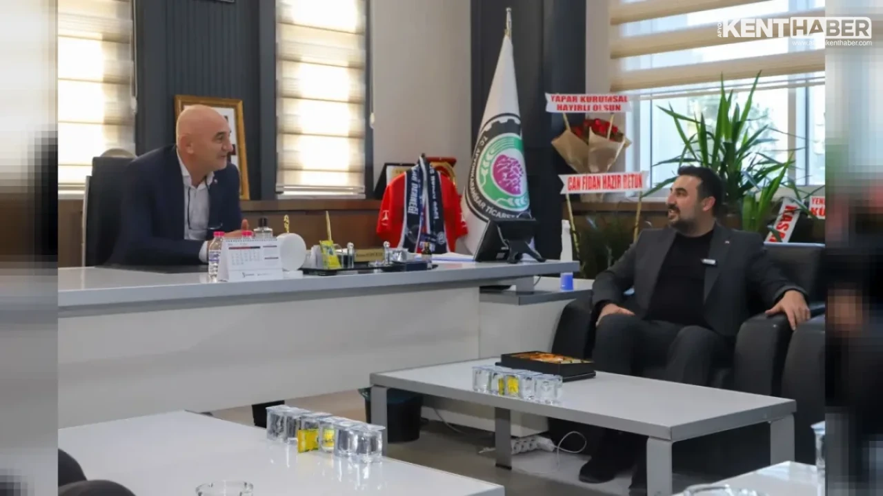 AK Parti Afyonkarahisar İl Başkanı Dr. Özgür Kavak’tan Ticaret Borsası’na Ziyaret