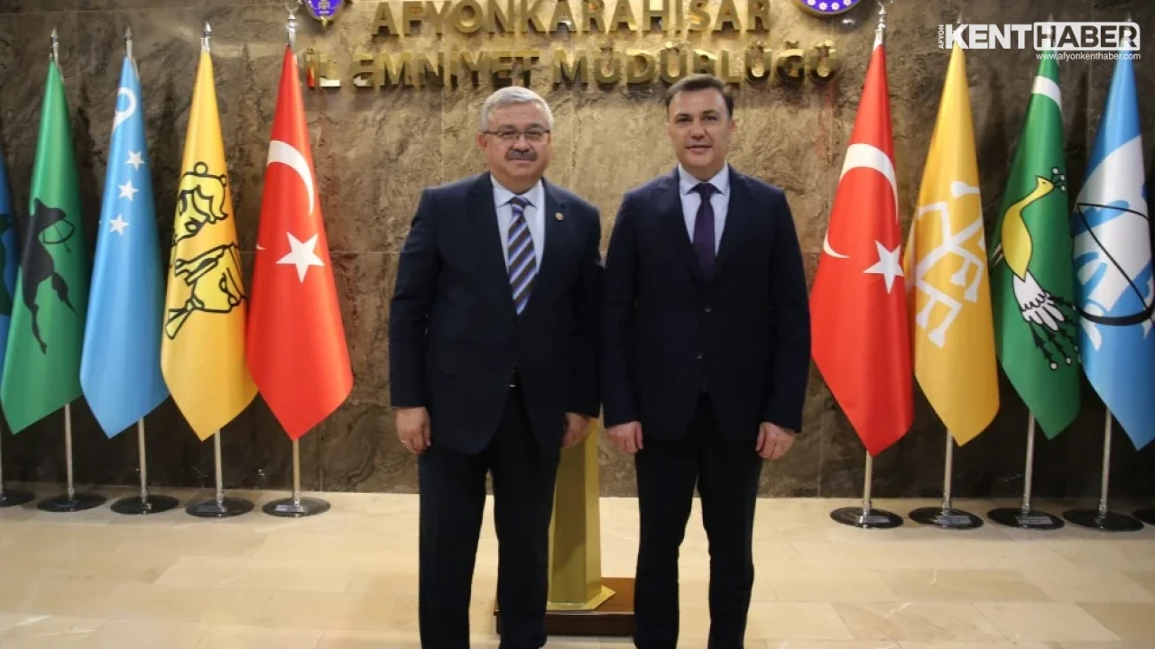 AK Parti Milletvekili İbrahim Yurdunuseven'den Afyonkarahisar Emniyet Müdürü Gökhan Demirtola'ya Ziyaret - Detay Görsel 2