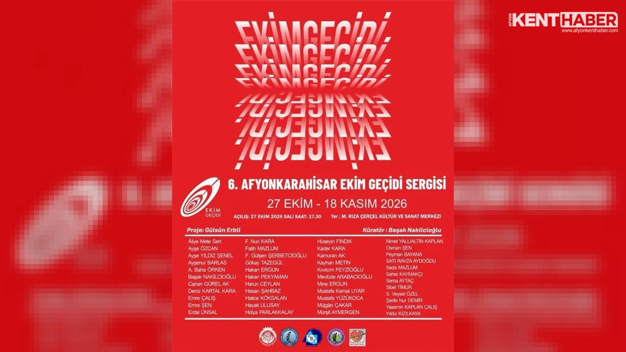 Afyon Kocatepe Universitesi’nde 6. Afyonkarahisar Ekim Gecidi Sergisi Kapilarini Aciyor