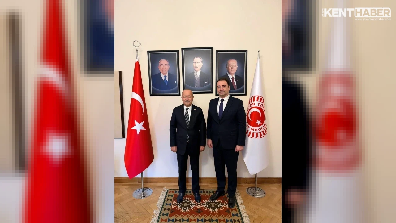 MHP Milletvekili Mehmet Taytak, Kocatepe Gazetesi Sahibi Sezer Küçükkurt’u Meclis’te Ağırladı