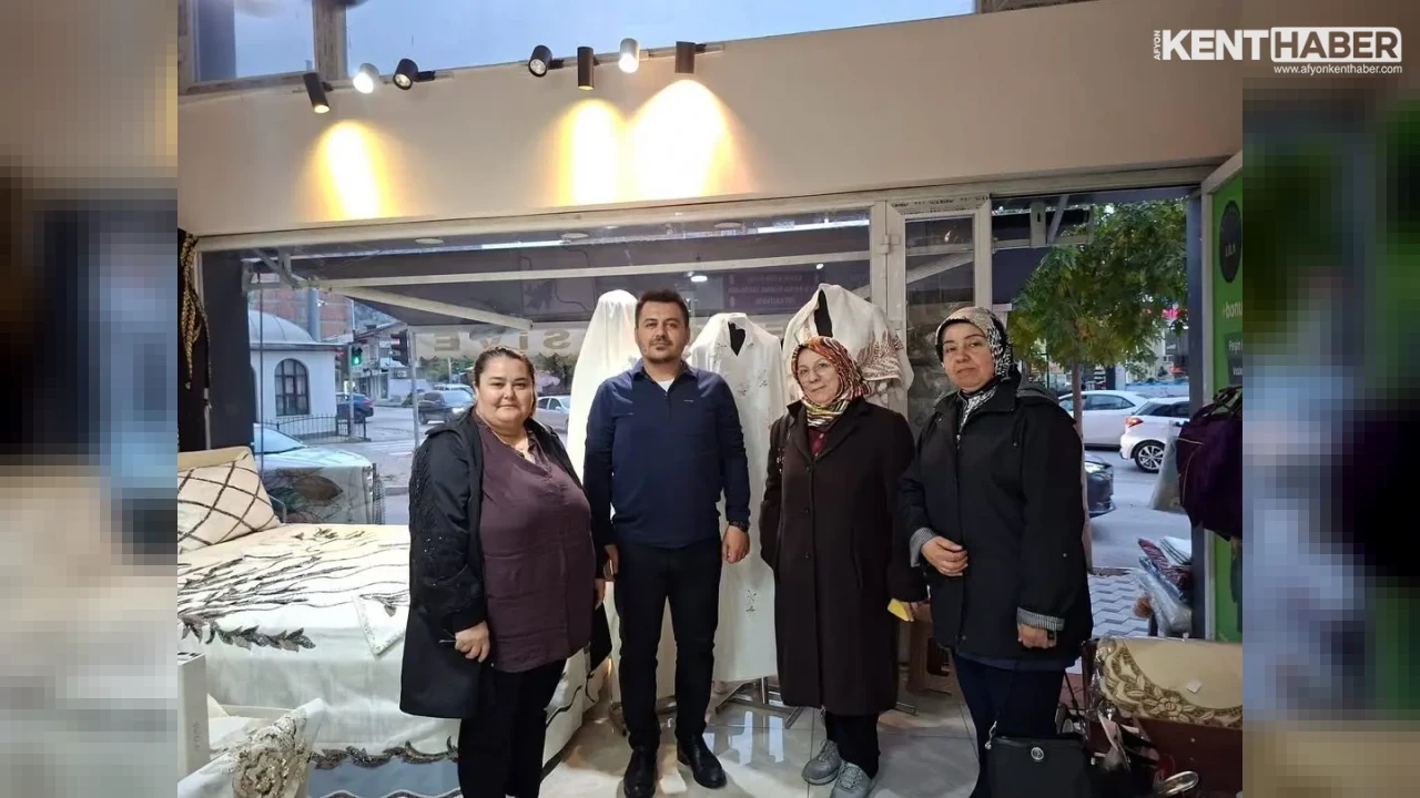 AK Parti Afyonkarahisar Kadın Kolları’ndan Metin Zümrüttaş’a Anlamlı Ziyaret