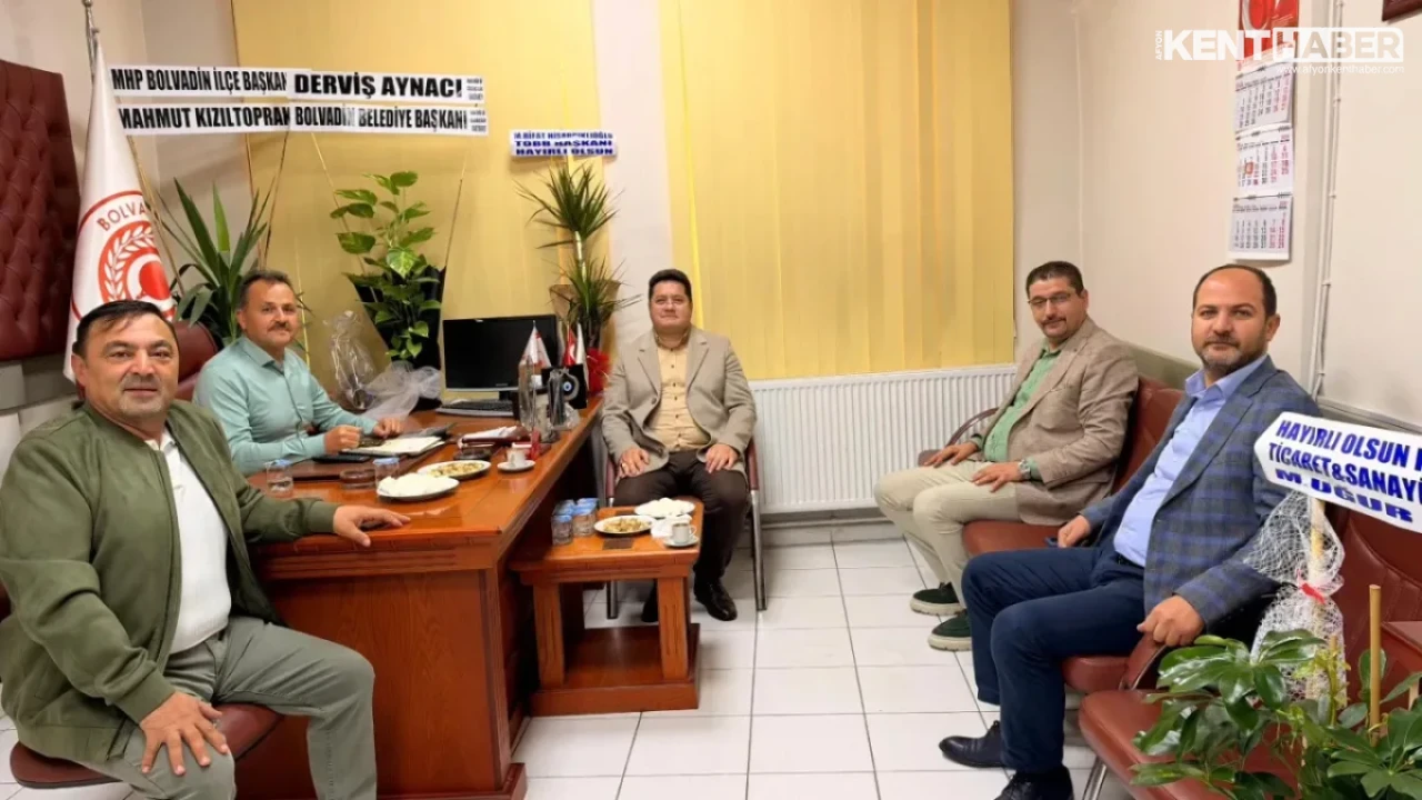 Bolvadin Belediye Başkanı Derviş Aynacı’dan Ticaret Borsası Başkanı Abdulkadir Boyar’a Hayırlı Olsun Ziyareti