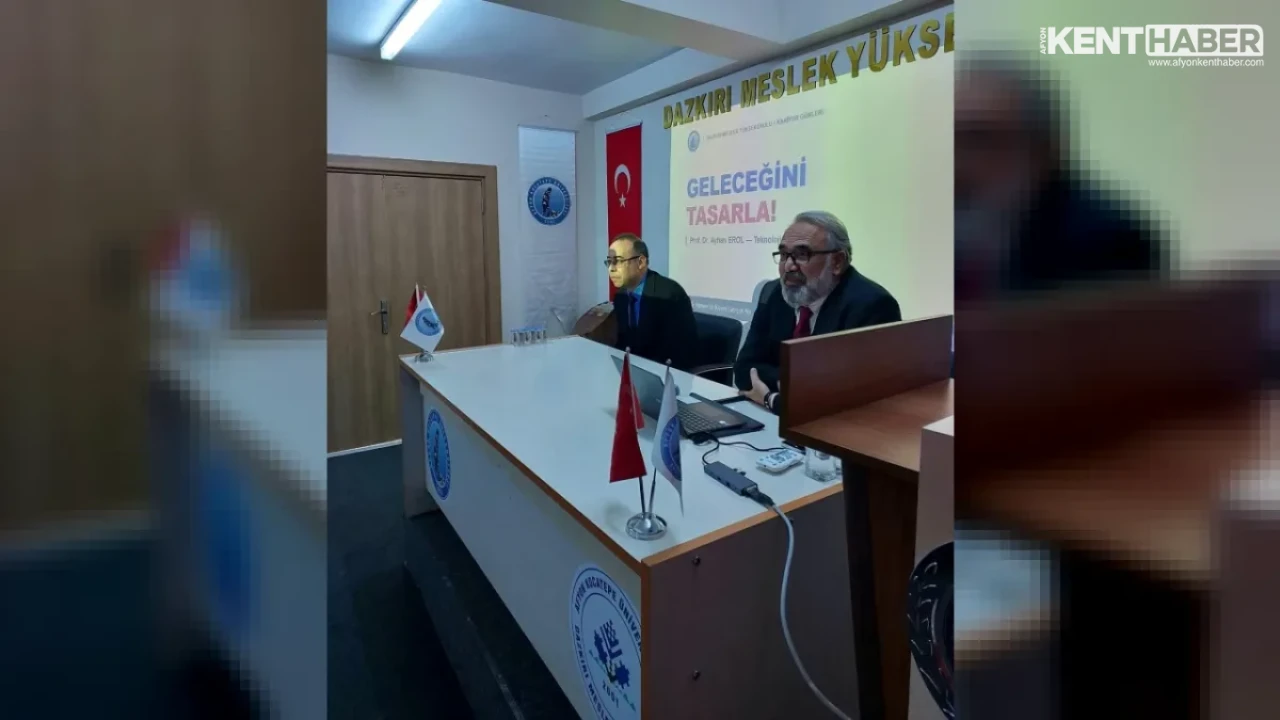 AKÜ Dazkırı MYO Kariyer Günleri Söyleşilerinin İlk Konuğu Prof. Dr. Ayhan Erol Oldu