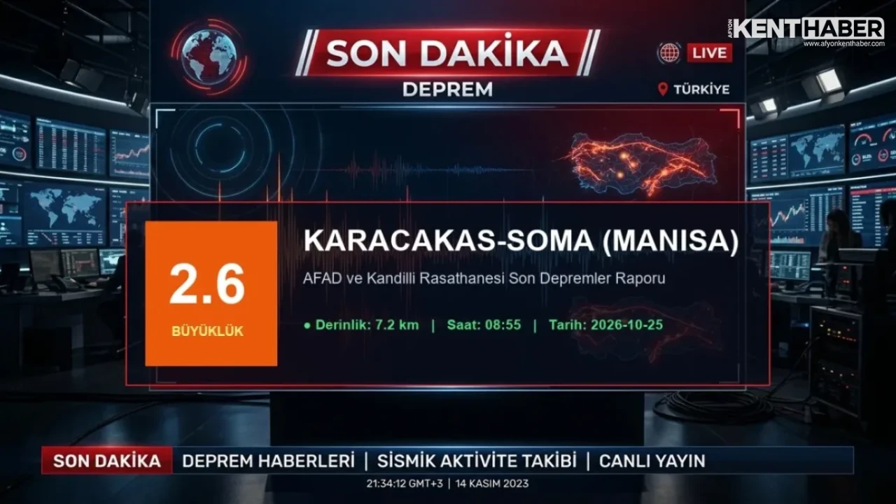 SON DAKİKA: Manisa Soma’da 2.6 Büyüklüğünde Deprem! AFAD ve Kandilli Son Depremler