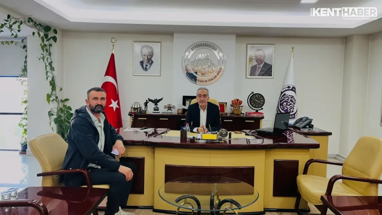 Afyonkarahisar Esnaf ve Sanatkarlar Odaları Birliği’nde Anlamlı Ziyaret Gerçekleşti