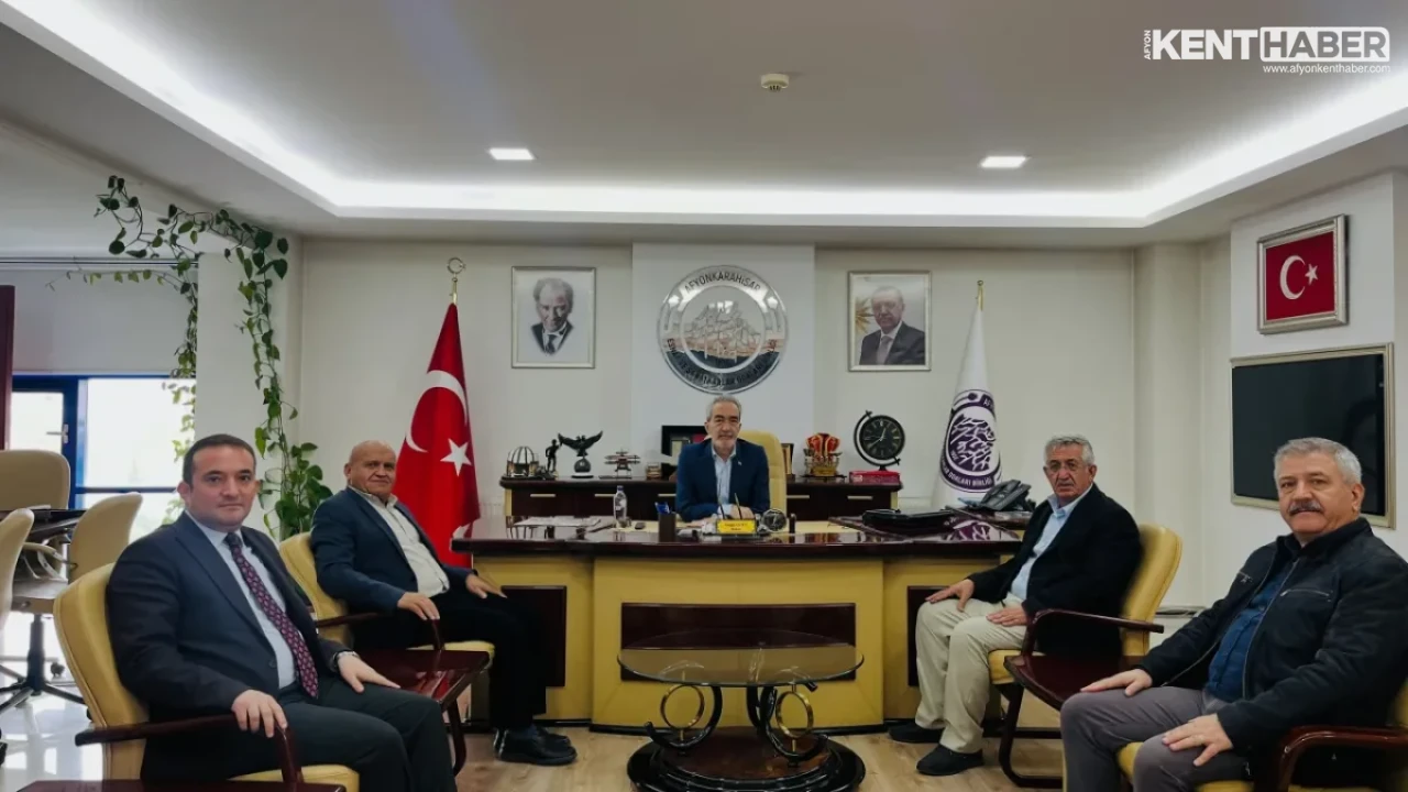 Afyonkarahisar Esnaf ve Sanatkarlar Odaları Birliği’nde Önemli Heyet Buluşması