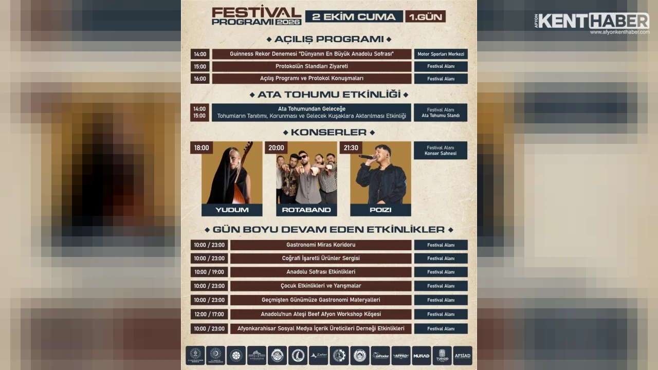 8. Uluslararası Gastro Afyon Turizm ve Lezzet Festivali Başladı - Detay Görsel 2