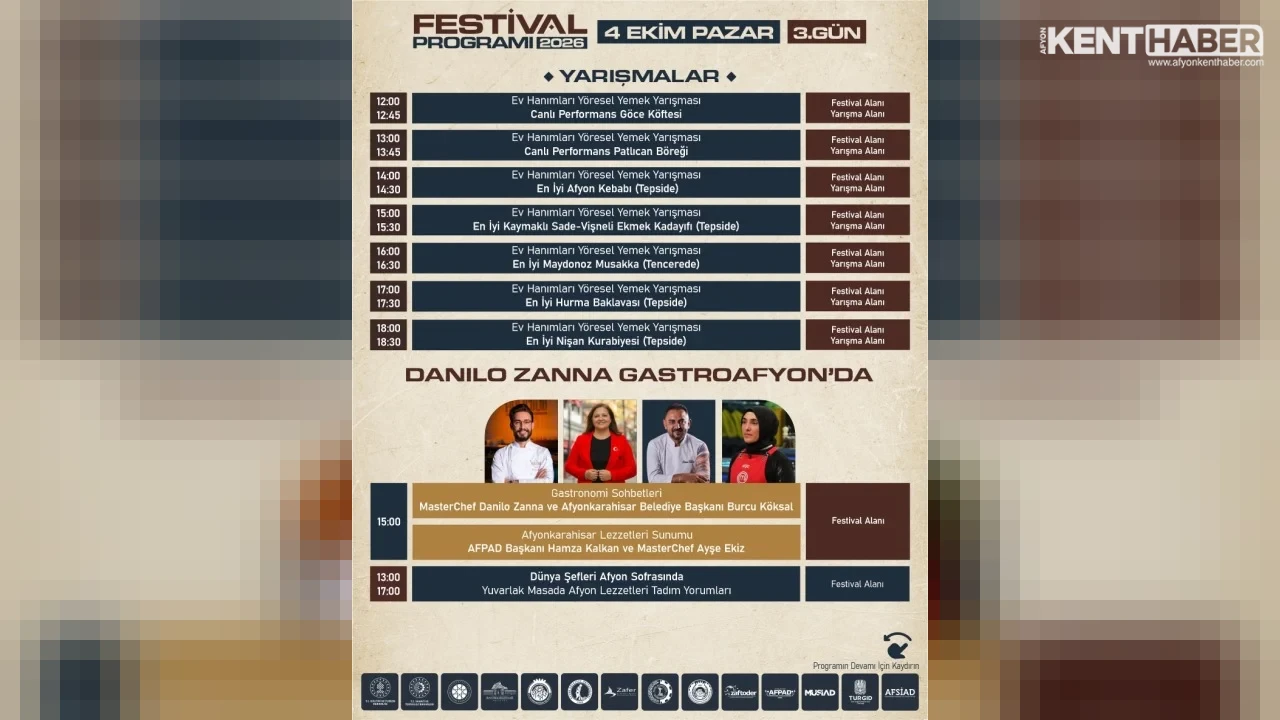 8. Uluslararası Gastro Afyon Turizm ve Lezzet Festivali Heyecanı Sürüyor - Detay Görsel 2