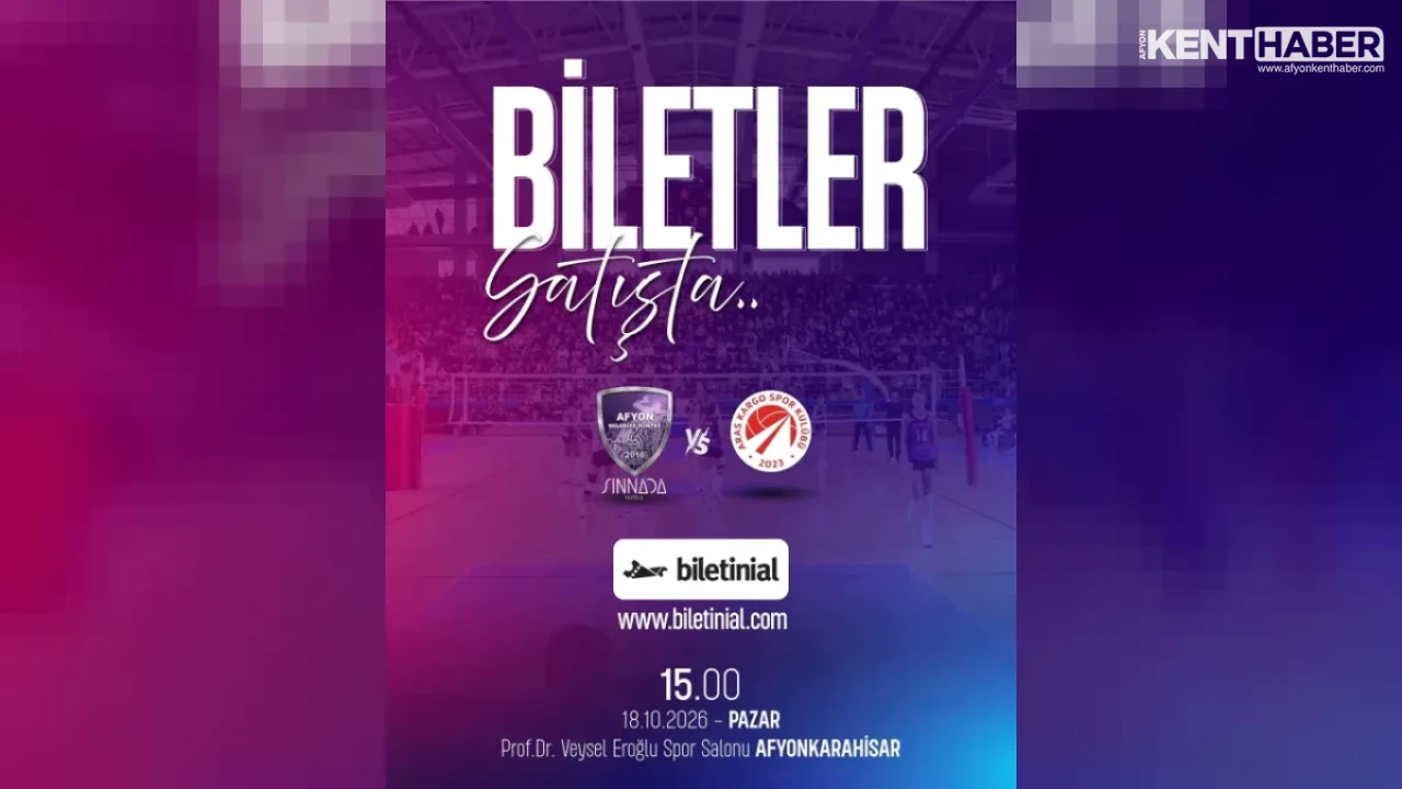 Afyonkarahisar’da Voleybol Heyecanı: Aras Kargo Maçı Biletleri Satışa Çıktı
