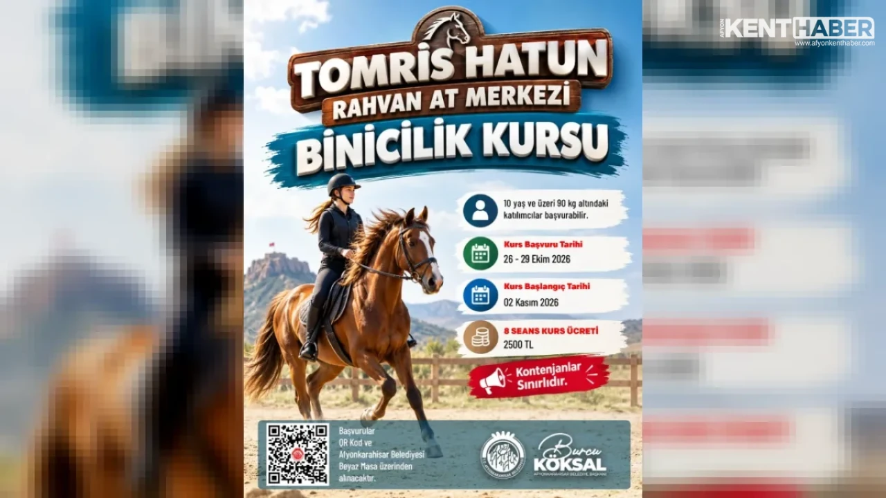 Afyonkarahisar Belediyesi’nden Binicilik Kursu Duyurusu yapılacak