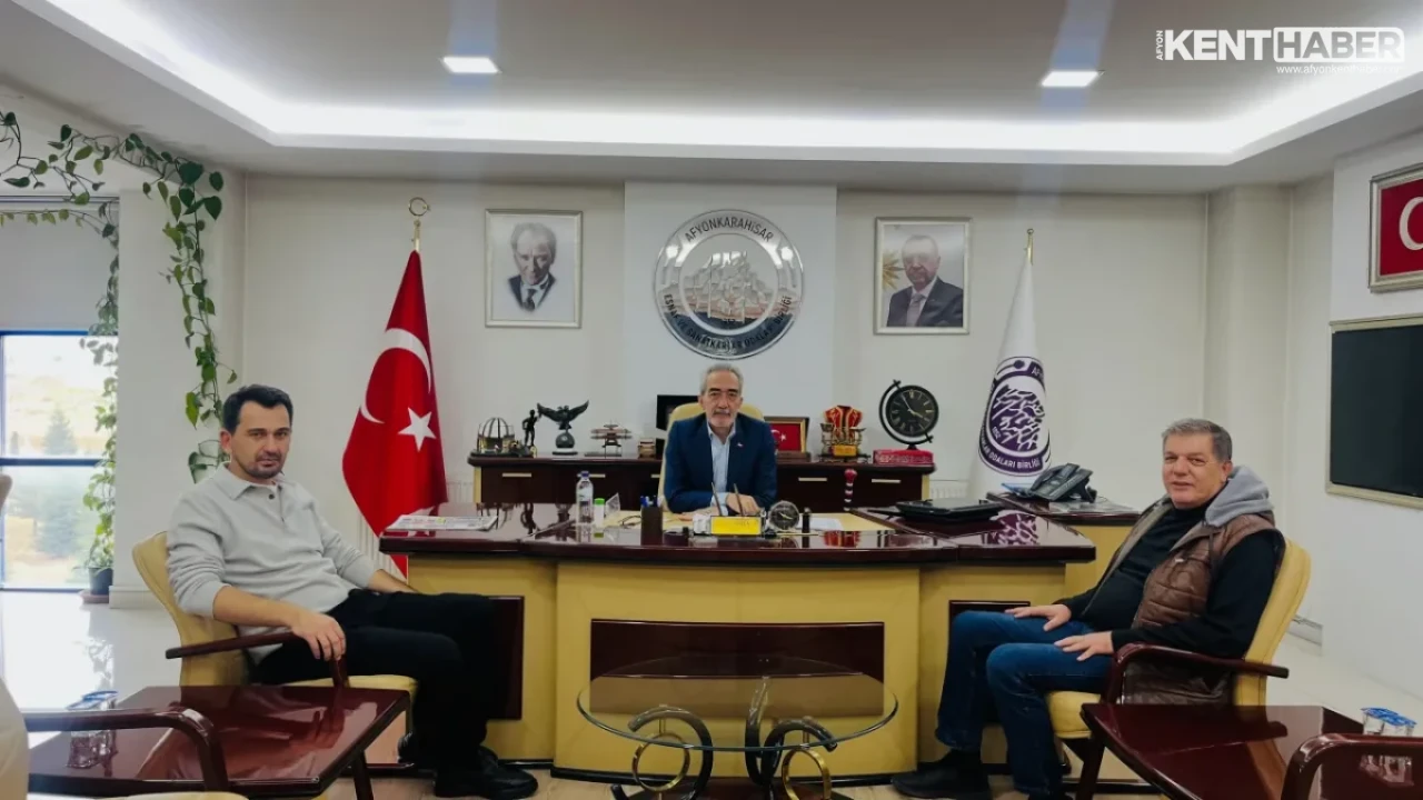 Afyonkarahisar Esnaf ve Sanatkarlar Odaları Birliği’nde Anlamlı Ziyaret Gerçekleşti