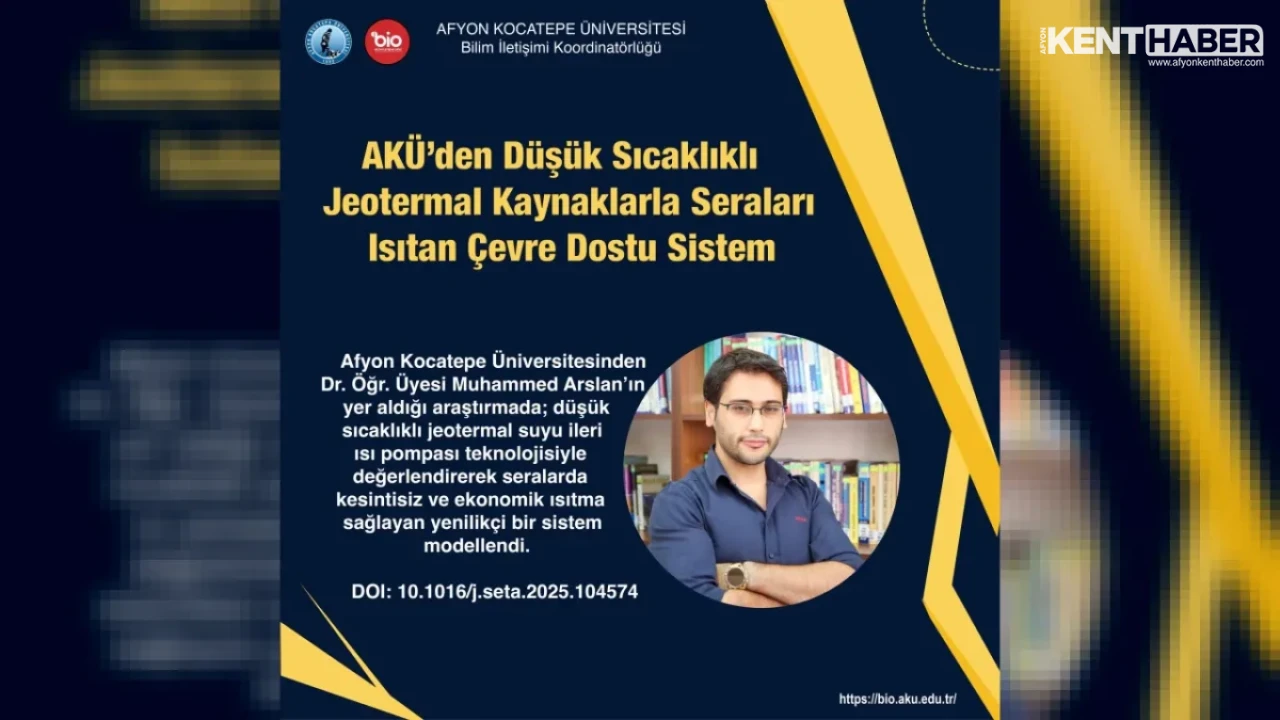 AKÜ’den Düşük Sıcaklıklı Jeotermal Kaynaklarla Seraları Isıtan Çevre Dostu Sistem