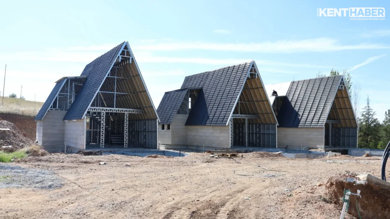 Sandıklı Hüdai Kaplıcaları'nda 17 Adet Ultra Lüks Bungalov Apart İnşaatı Hızla Sürüyor - Detay Görsel 4