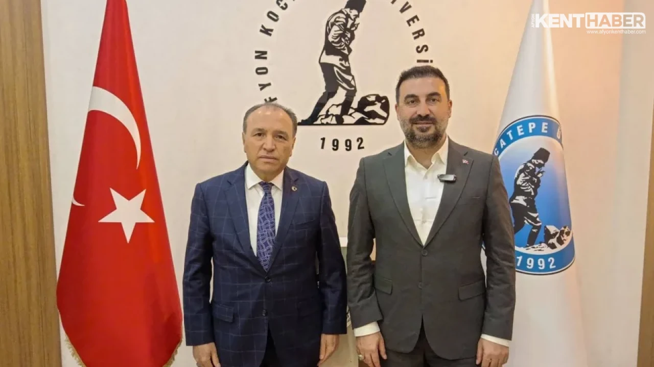 AK Parti Heyetinden Afyon Kocatepe Üniversitesi Rektörü Prof. Dr. Mehmet Karakaş'a Nazik Ziyaret - Detay Görsel 2