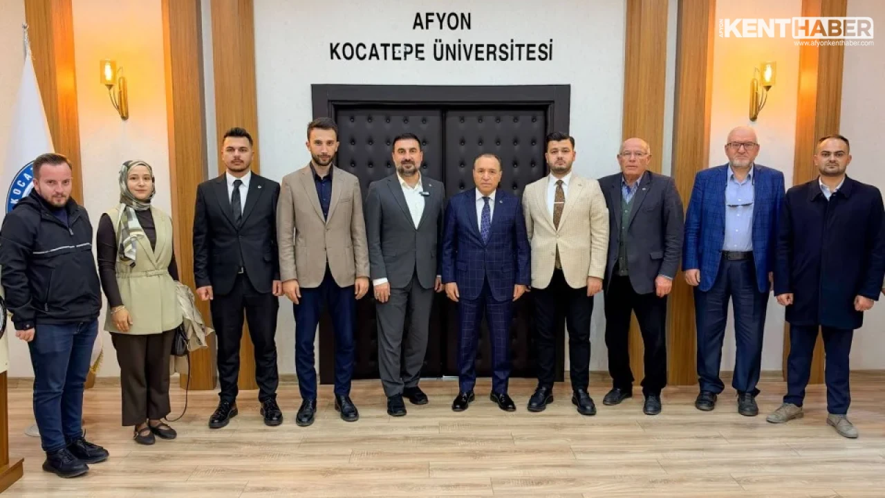 AK Parti Heyetinden Afyon Kocatepe Üniversitesi Rektörü Prof. Dr. Mehmet Karakaş'a Nazik Ziyaret - Detay Görsel 3