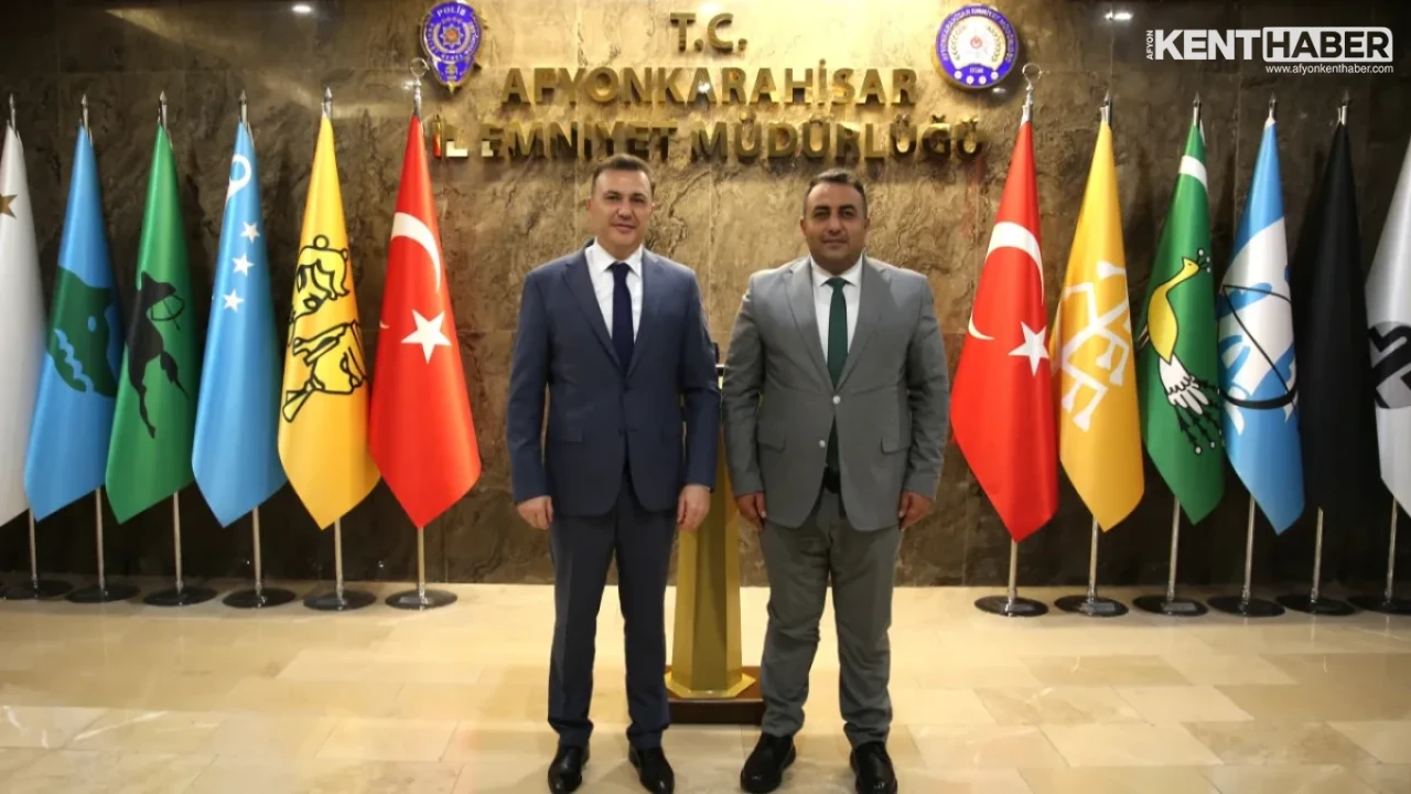 Kurum Müdürlerinden Afyonkarahisar İl Emniyet Müdürü Gökhan Demirtola’ya Hayırlı Olsun Ziyareti