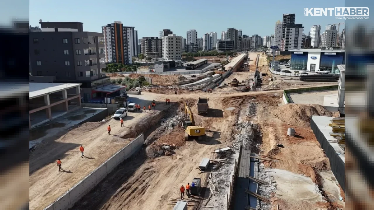 Mersin Trafiğine Nefes Aldıran Dev Projede 7/24 Kesintisiz Mesai