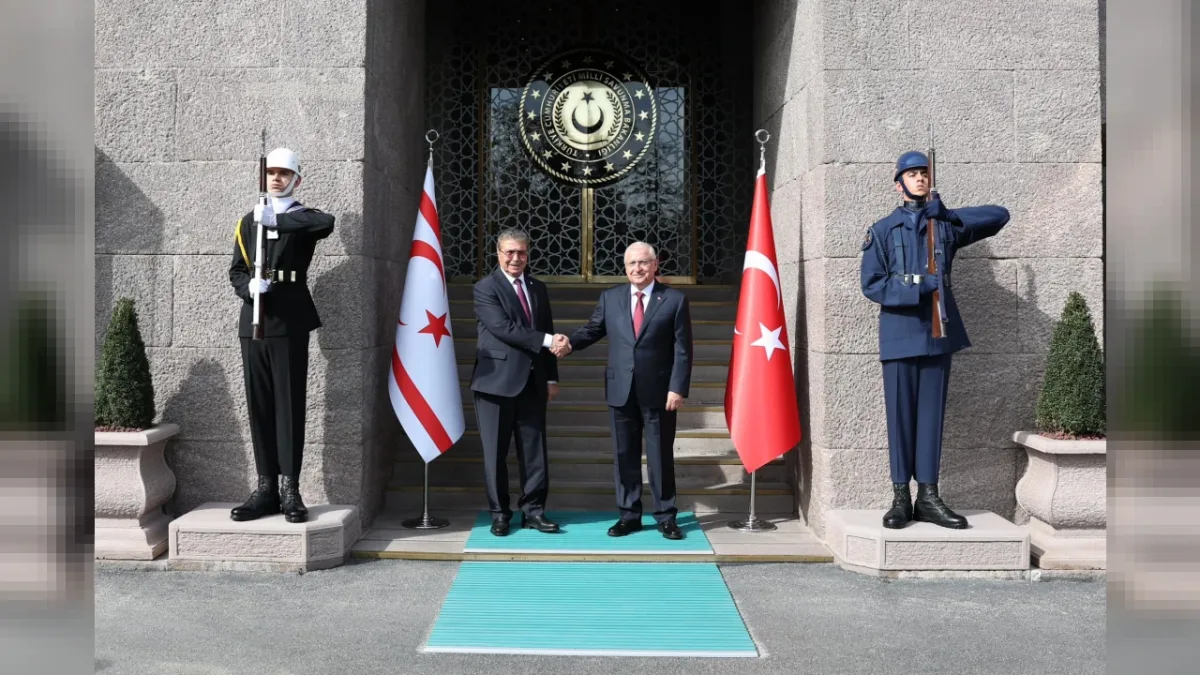 Milli Savunma Bakanı Yaşar Güler, KKTC Başbakanı Ünal Üstel ile Görüştü