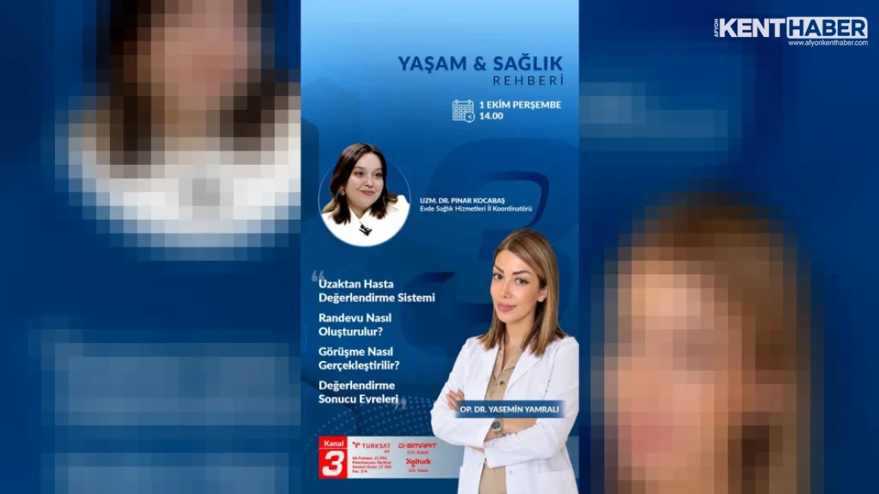 Uzman Dr. Pınar Kocabaş Kanal3’te Evde Sağlık Hizmetlerini Anlatacak