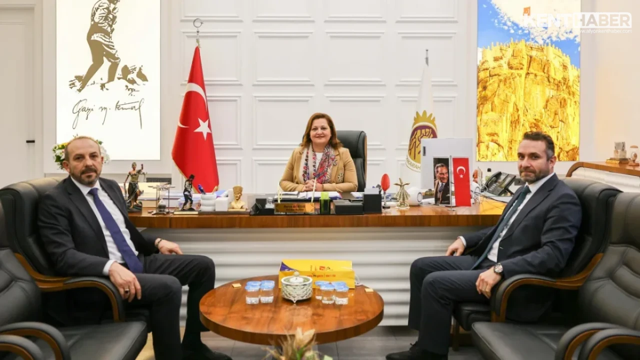 PTT 3. Bölge Müdürü Mustafa Çalışkan’dan Afyonkarahisar Belediye Başkanı Burcu Köksal’a Ziyaret