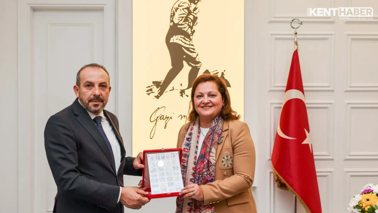 PTT 3. Bölge Müdürü Mustafa Çalışkan'dan Afyonkarahisar Belediye Başkanı Burcu Köksal'a Ziyaret - Detay Görsel 2