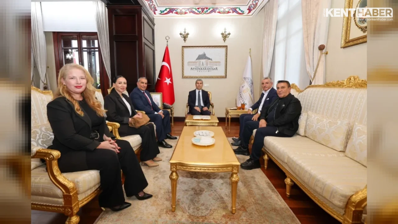 Afyonkarahisar Valisi Dr. Naci Aktaş, Turizm ve İş Dünyası Temsilcilerini Kabul Etti