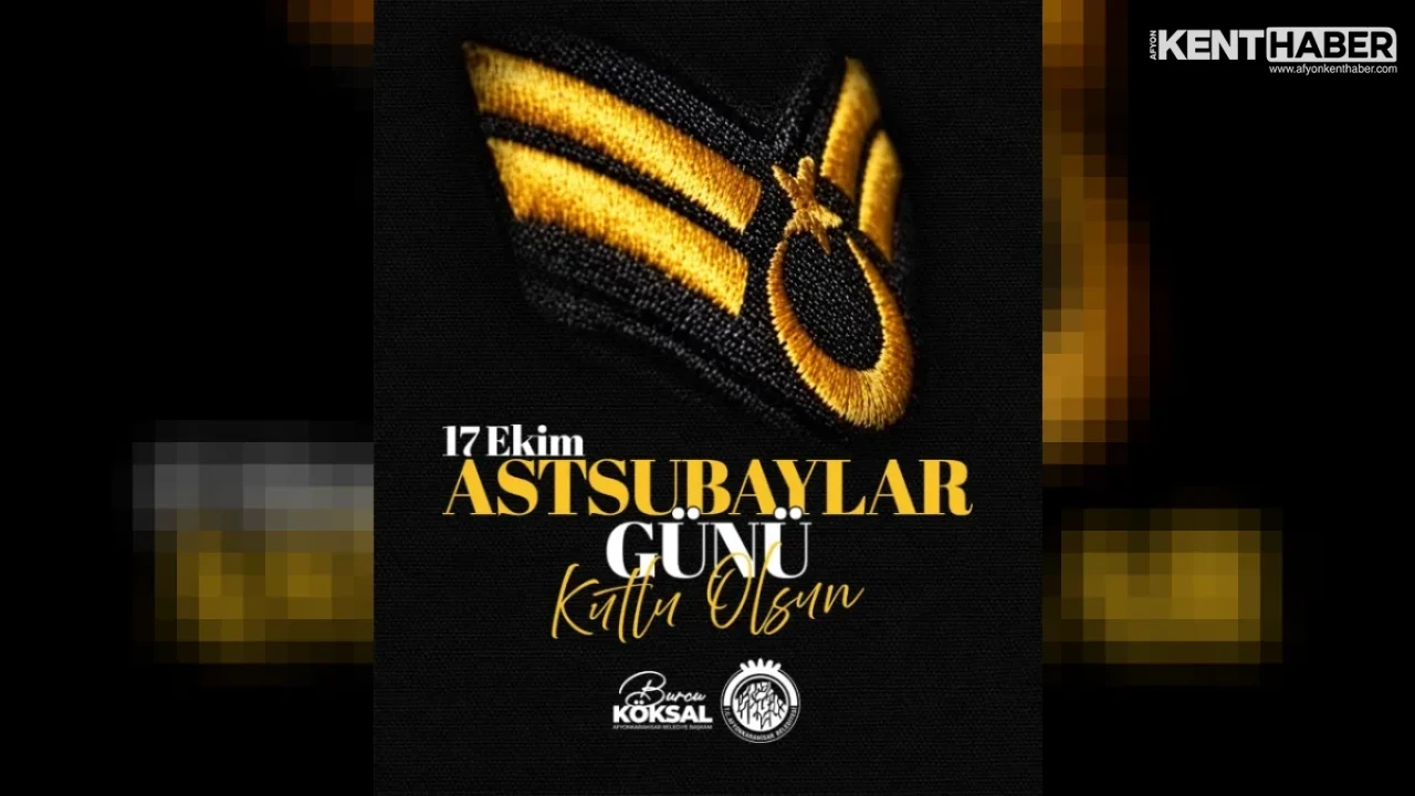 Başkan Burcu Köksal’dan 17 Ekim Astsubaylar Günü Mesajı: Kahramanlarımızı Minnetle Anıyorum