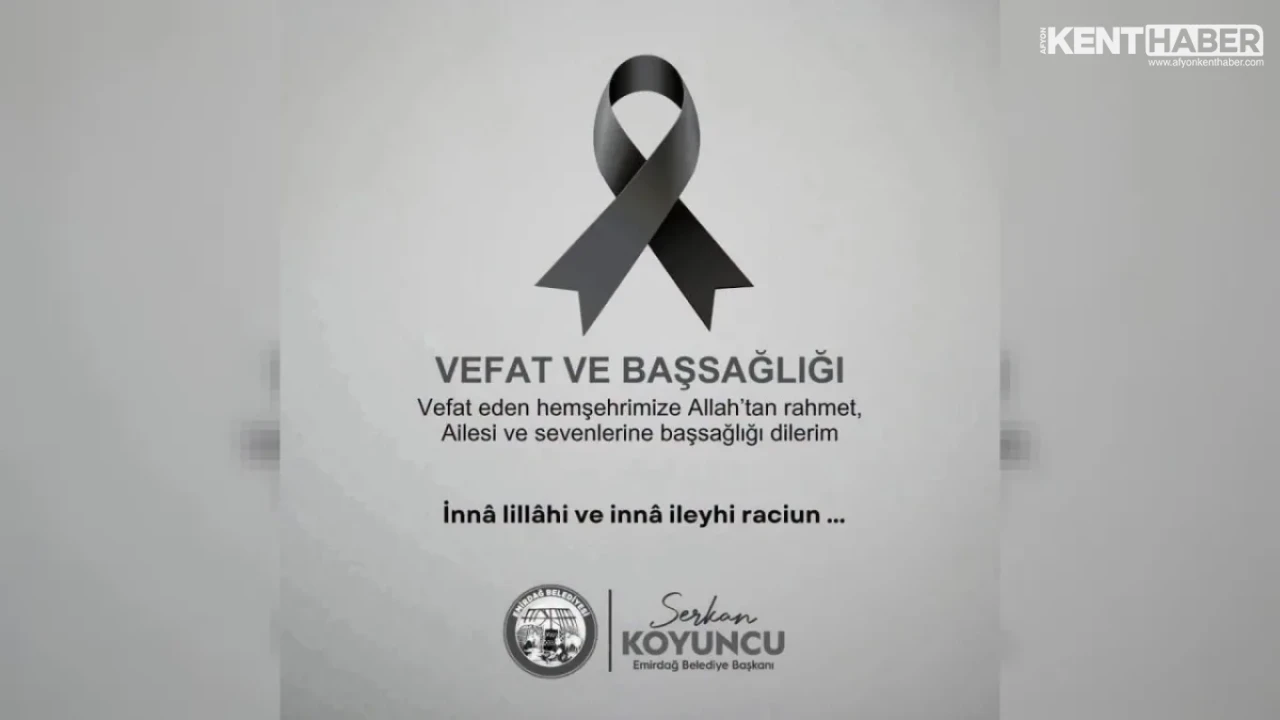 Emirdağ’dan Acı Haber: Ayşe Dudu Çelik Hayatını Kaybetti